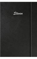 Steven: Blank Cookbook Recipes & Notes Featuring 120 Pages 6x9 Simulated Leather Cover