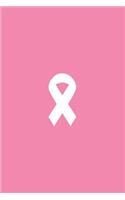 Minimalist Cancer Support Ribbon Journal Notebook