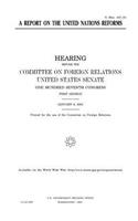 report on the United Nations reforms