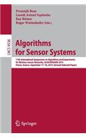 Algorithms for Sensor Systems