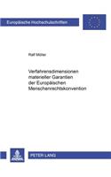 Verfahrensdimensionen Materieller Garantien Der Europaeischen Menschenrechtskonvention