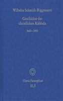 Geschichte Der Christlichen Kabbala. Band 3
