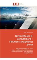 Navier/Stokes & Cahn/Hilliard: Solutions Analytiques Pures