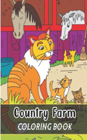 Country Farm Coloring Book