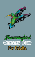 Hummingbird Coloring Book For Adults