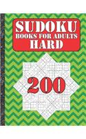 Sudoku books for adults hard: 200 Sudokus from hard with solutions for adults Gifts Sudoku hard book Watermelon Lover adults, kids