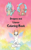 Dragons And Llamas Coloring Book