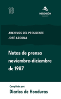 Notas de Prensa noviembre-diciembre de 1987