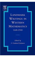Landmark Writings in Western Mathematics 1640-1940