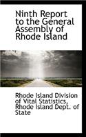 Ninth Report to the General Assembly of Rhode Island