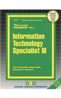 Information Technology Specialist III