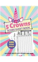 5 Crowns Score Sheet Book