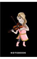 Notebook: Violin Player