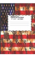 American Flag Composition Notebook