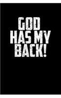 God Has My Back: Portable Christian Notebook: 6"x9" Composition Notebook with Christian Quote: Inspirational Gifts for Religious Men & Women (Christian Notebooks)