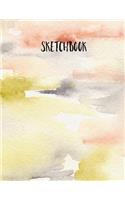 Sketchbook: Watercolor Sketch Book With Blank Paper for Drawing, Doodling & Sketching