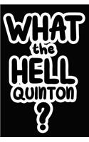 What the Hell Quinton?: College Ruled Composition Book