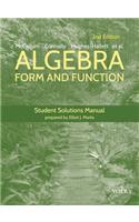 Algebra, Student Solutions Manual