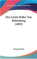 Letzte Puller Von Hohenburg (1893)