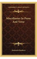 Miscellanies in Prose and Verse