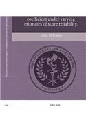 Attenuation of the Squared Canonical Correlation Coefficient Under Varying Estimates of Score Reliability
