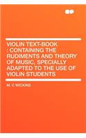 Violin Text-Book