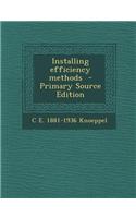 Installing Efficiency Methods