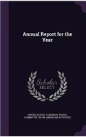 Annual Report for the Year