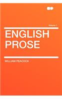 English Prose Volume 1
