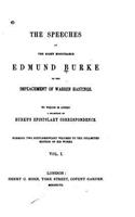 Speeches of the Right Honourable Edmund Burke - Vol. I