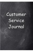 Customer Service Journal Chalkboard Design: (Notebook, Diary, Blank Book)