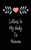 Letters To My Baby In Heaven: A Diary Of All The Things I Wish I Could Say Newborn Memories Grief Journal Loss of a Baby Sorrowful Season Forever In Your Heart Remember and Refle