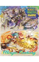 Magic Fantasy Anime Coloring Book