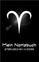 Mein Notizbuch - Sternzeichen Widder