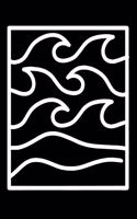 Wave Notebook: Wide Ruled Line Paper Pages Journal 6 x 9 Inches (15,2 x 22,9 cm) - Ocean Addicted Gift Idea - Diary, Photo Album or Recipes Booklet