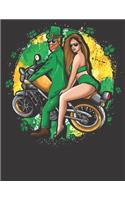 2020 Motorcycle Calendar and Planner For Bikers: Irish Motorcycle Biker Couple St Patrick Men Women Hot - December 2019 - December 2020 - 8.5 X 11" Large - Organizer - Home - Family - Work - School