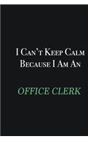 I cant Keep Calm because I am an Office Clerk: Writing careers journals and notebook. A way towards enhancement