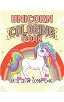 Unicorn Coloring Book for Kids Ages 4-8