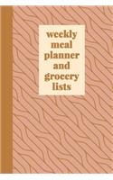 Weekly Meal Planner and Grocery Lists