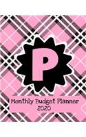 Monthly Budget Planner 2020