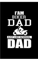 I'm a Biker Dad just like Normal Dad except much Cooler: 110 Game Sheets - Four in a Row Fun Blank Games - Soft Cover Book for Kids for Traveling & Summer Vacations - Mini Game - Clever Kids - 110 Lined pa