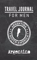 Travel Journal for Men Argentina