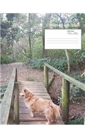 Dog On A Bridge Composition Notebook, Wide Ruled