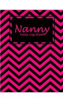 Nanny Daily Log Sheet: Beautiful Pink Book, Nanny Journal, Kids Record, Kids Healthy Activities Record Large Print 8.5" x 11" Baby Daily Log Feed, Diapers, Sleep, Health C