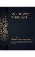 The Sacred Books of China: Volume 1 of 6(3 Sacred Books of the East)