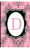 D: Pink & Black Monogram Journal