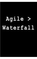 Agile > Waterfall