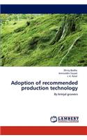 Adoption of recommended production technology