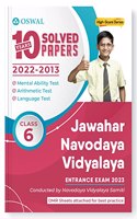 Oswal Jawahar Navodaya Vidyalaya 10 Years Solved Papers For Class 6 Entrance Exam 2023 (English Medium) : 2022 - 2013 Solved Papers, OMR Sheets Provided, High Score Series Book