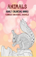 Adult Coloring Books Flowers and Birds, Animals